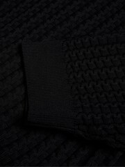 Ted Baker Black Knitted Miiaaa Skater Dress With Collar - Image 6 of 6