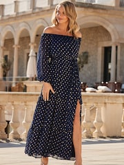 Sosandar Blue Petite Contrast Trim Kimono Sleeve 100% Cotton Top - Image 1 of 5