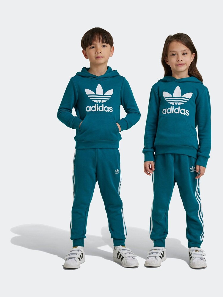 adidas Teal Blue Kids Originals Adicolor Hoodie Set - Image 1 of 5