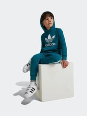 adidas Teal Blue Kids Originals Adicolor Hoodie Set - Image 3 of 5