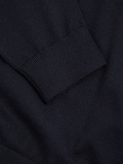 Reiss Navy Earl 9-13 yrs Merino Wool V-Neck Jumper - Image 4 of 4