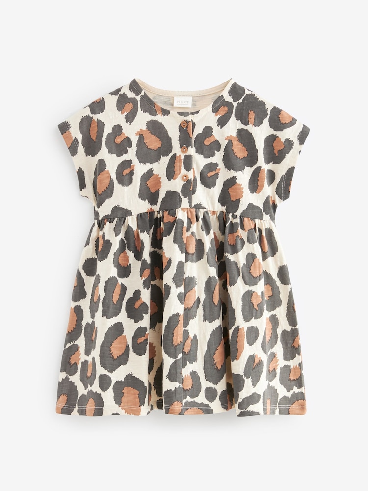 Animal - kratek rokav; s kratkimi rokavi Jersey 100% Cotton obleka (3mths-7yrs) - Slika 1 iz 3 Animal - kratek rokav; s kratkimi rokavi Jersey 100% Cotton obleka (3mths-7yrs) - Slika 1 iz 3