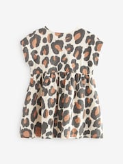 Animal - kratek rokav; s kratkimi rokavi Jersey 100% Cotton obleka (3mths-7yrs) - Slika 2 iz 3