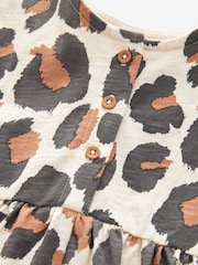 Animal - kratek rokav; s kratkimi rokavi Jersey 100% Cotton obleka (3mths-7yrs) - Slika 3 iz 3