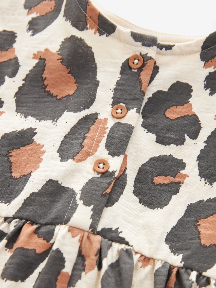 Animal - kratek rokav; s kratkimi rokavi Jersey 100% Cotton obleka (3mths-7yrs) - Slika 3 iz 3 Animal - kratek rokav; s kratkimi rokavi Jersey 100% Cotton obleka (3mths-7yrs) - Slika 3 iz 3