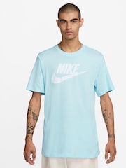 Nike Glacier Blue Icon Futura T-Shirt - Image 1 of 3