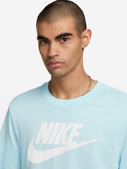Nike Glacier Blue Icon Futura T-Shirt - Image 3 of 3