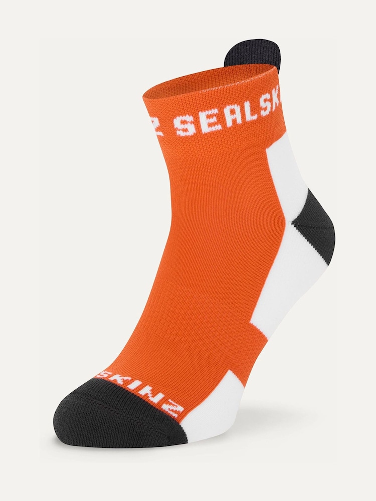 Sealskinz Orange Silfield Lightweight Anklet Running Socks - Image 1 of 2