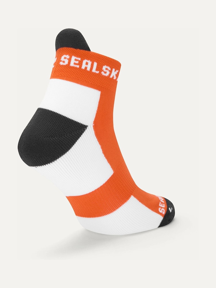 Sealskinz Orange Silfield Lightweight Anklet Running Socks - Image 2 of 2