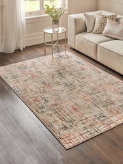 Natural Kila Abstract Lines Rug - Image 1 of 5