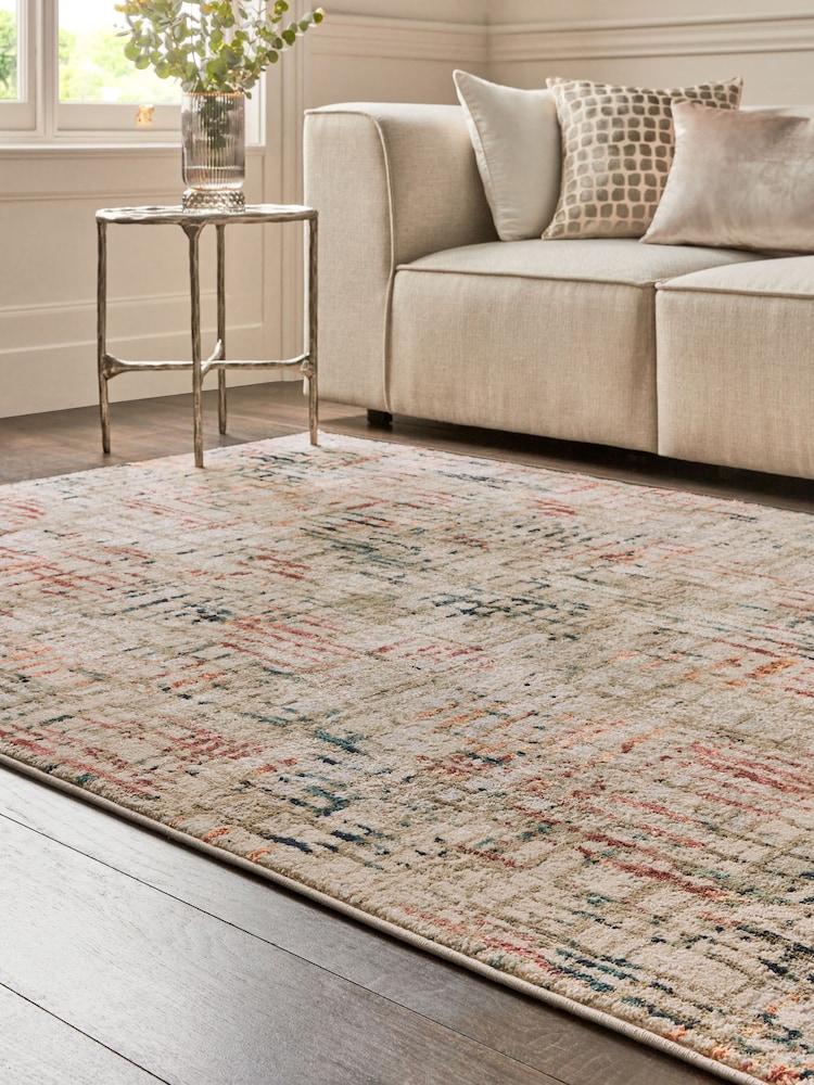 Natural Kila Abstract Lines Rug - Image 2 of 5