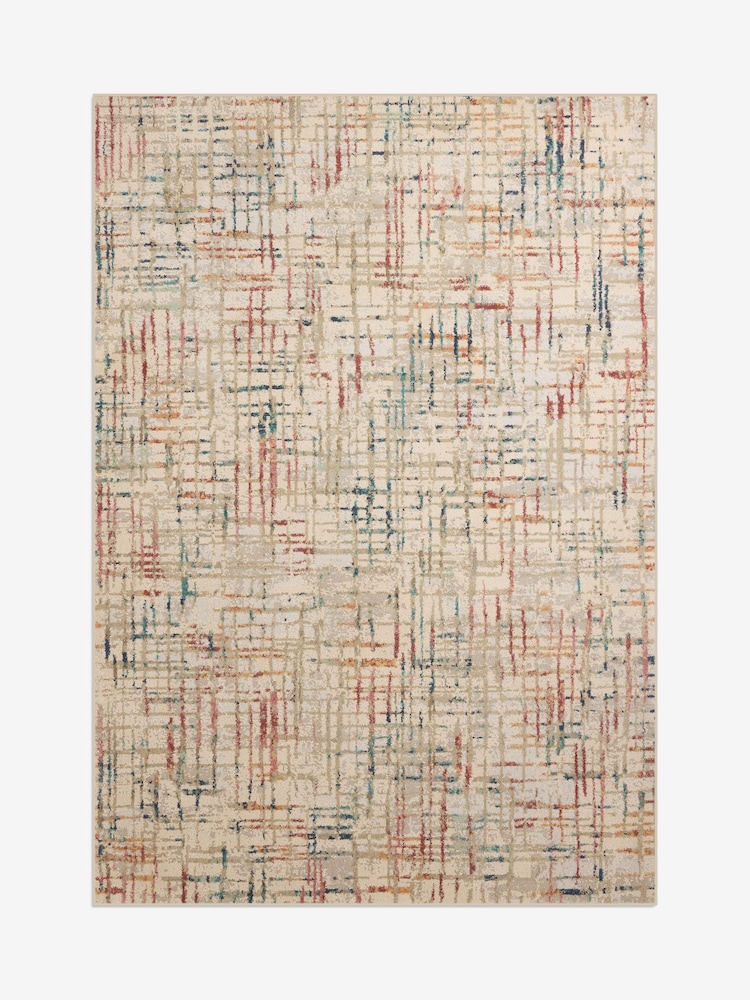 Natural Kila Abstract Lines Rug - Image 5 of 5