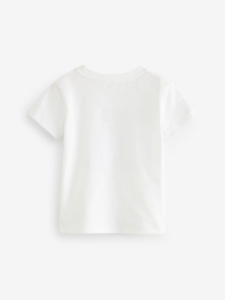 White Avocado Character 100% Cotton Short Sleeve T-Shirt (3mths-7yrs) - Image 2 of 3