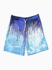 Hype. Boys Blue Multi Pool Drips Swim Shorts - Image 1 of 3