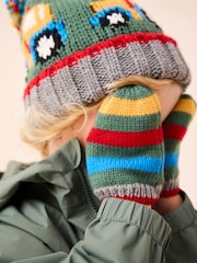 Green Tractor Hat And Mittens Set (3mths-10yrs) - Image 2 of 6