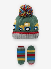 Green Tractor Hat And Mittens Set (3mths-10yrs) - Image 4 of 6