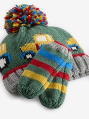 Green Tractor Hat And Mittens Set (3mths-10yrs) - Image 5 of 6
