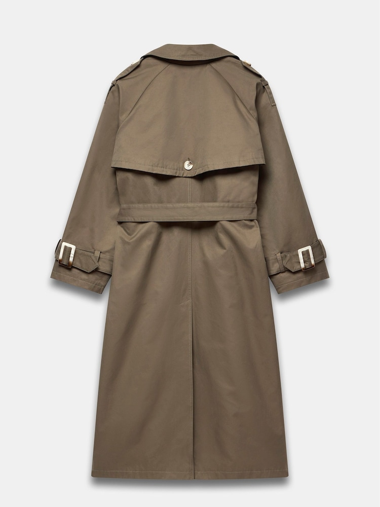 Mint Velvet Green Structured Trench Coat - Image 4 of 4
