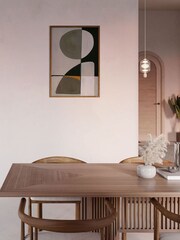 Paper Collective Grey The Voice Within 02 Framed Wall Art Print in Natural Oak Frame - Image 2 of 4