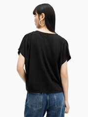 AllSaints Black Natalie T-Shirt - Image 2 of 7