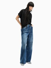 AllSaints Black Natalie T-Shirt - Image 4 of 7