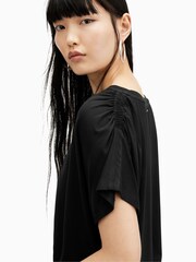 AllSaints Black Natalie T-Shirt - Image 6 of 7