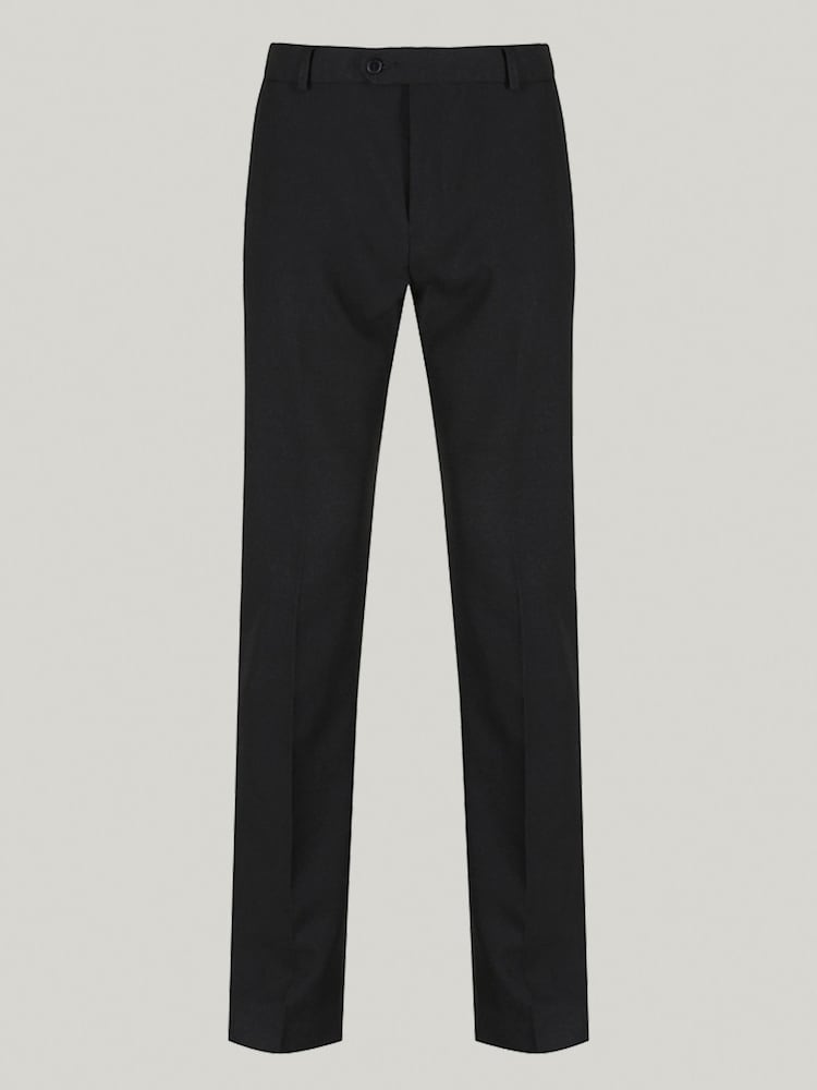 Trutex Shorter Length Slim Leg Senior Boys Black School Trousers - Image 5 of 6