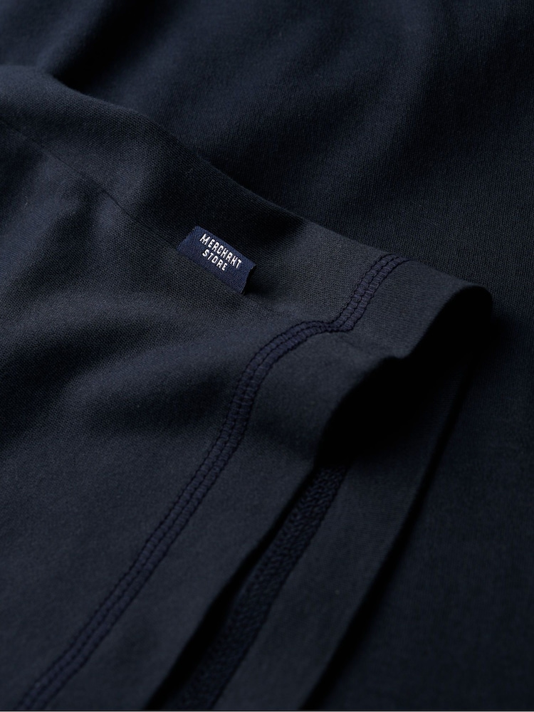 Superdry Blue 100% Cotton Merchant Store Jersey Grandad Top - Image 6 of 6