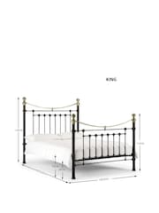 Julian Bowen Black Victoria Metal Bed - Image 4 of 8