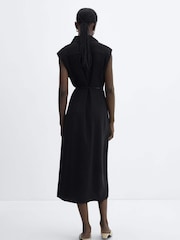 Mango Black Belt Shirt Dress - Image 2 of 6