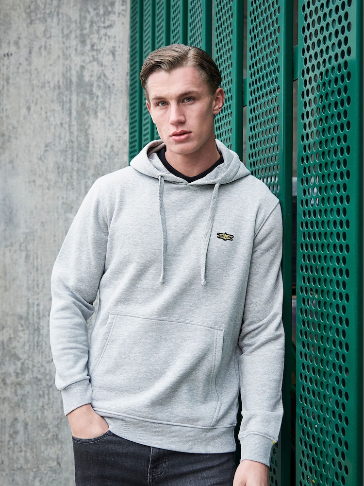 Grijs - Flyers hoody met klassieke pasvorm voor heren - Image 1 of 9