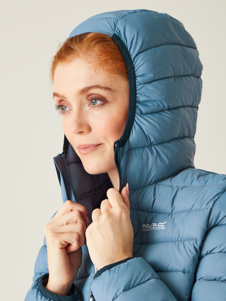 Regatta Blue Sky Womens Hooded Marizion Walking Jacket - Image 4 of 9