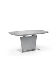 Julian Bowen Dusk Grey Como High Gloss Extending Table - Image 2 of 6