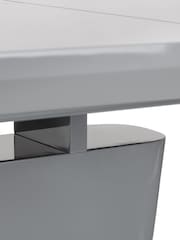Julian Bowen Dusk Grey Como High Gloss Extending Table - Image 5 of 6