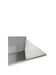 Julian Bowen Dusk Grey Como High Gloss Extending Table - Image 7 of 10