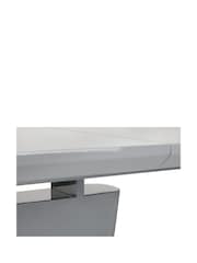 Julian Bowen Dusk Grey Como High Gloss Extending Table - Image 9 of 10