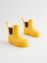 Yellow Warm Lined Ankle Wellies - Image 1 of 7