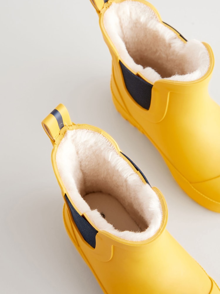 Yellow Warm Lined Ankle Wellies - Image 3 of 7
