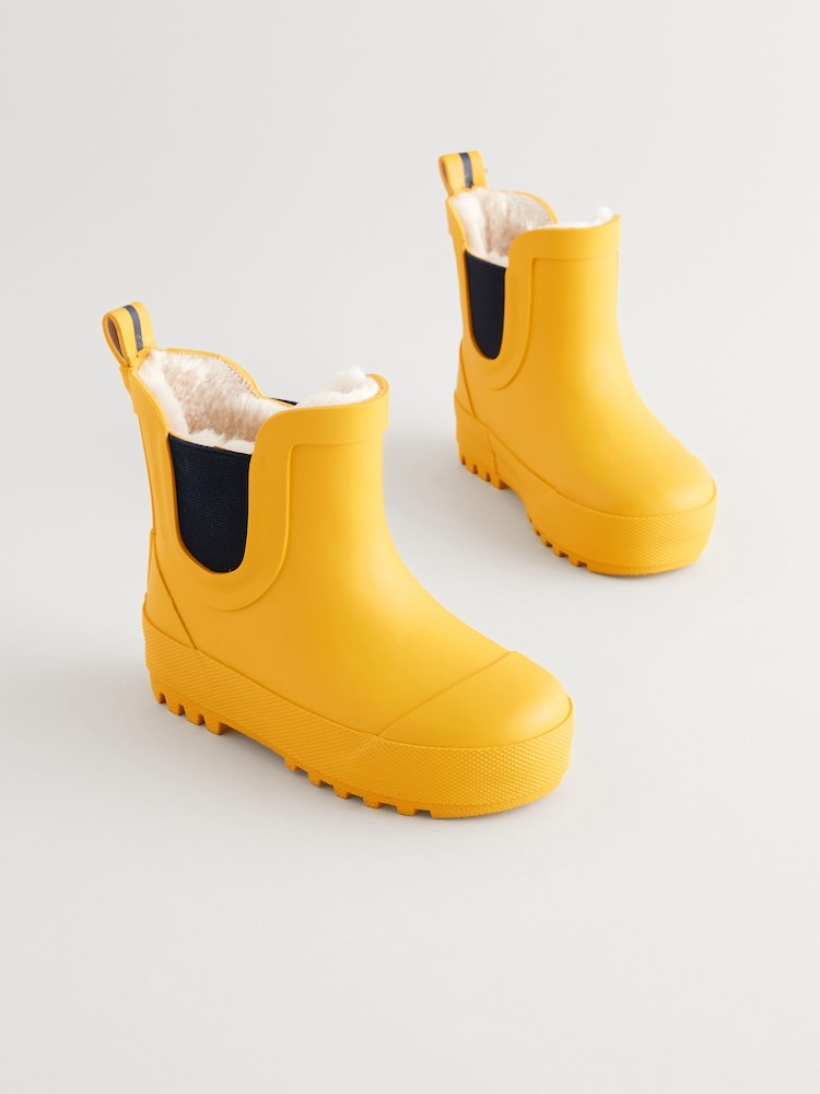 Yellow Warm Lined Ankle Wellies - Image 8 of 8 Yellow Warm Lined Ankle Wellies - Image 8 of 8