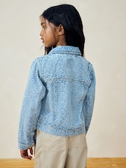 Mid Blue Denim Denim Heart Western 100% Cotton Jacket (3-16yrs) - Image 4 of 10