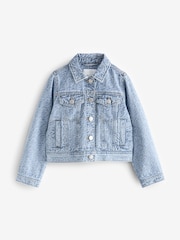 Mid Blue Denim Denim Heart Western 100% Cotton Jacket (3-16yrs) - Image 5 of 10