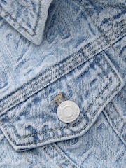 Mid Blue Denim Denim Heart Western 100% Cotton Jacket (3-16yrs) - Image 8 of 10