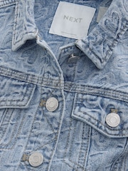 Mid Blue Denim Denim Heart Western 100% Cotton Jacket (3-16yrs) - Image 9 of 10