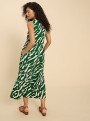 White Stuff Green Sonia Jersey Maxi Dress - Image 2 of 7