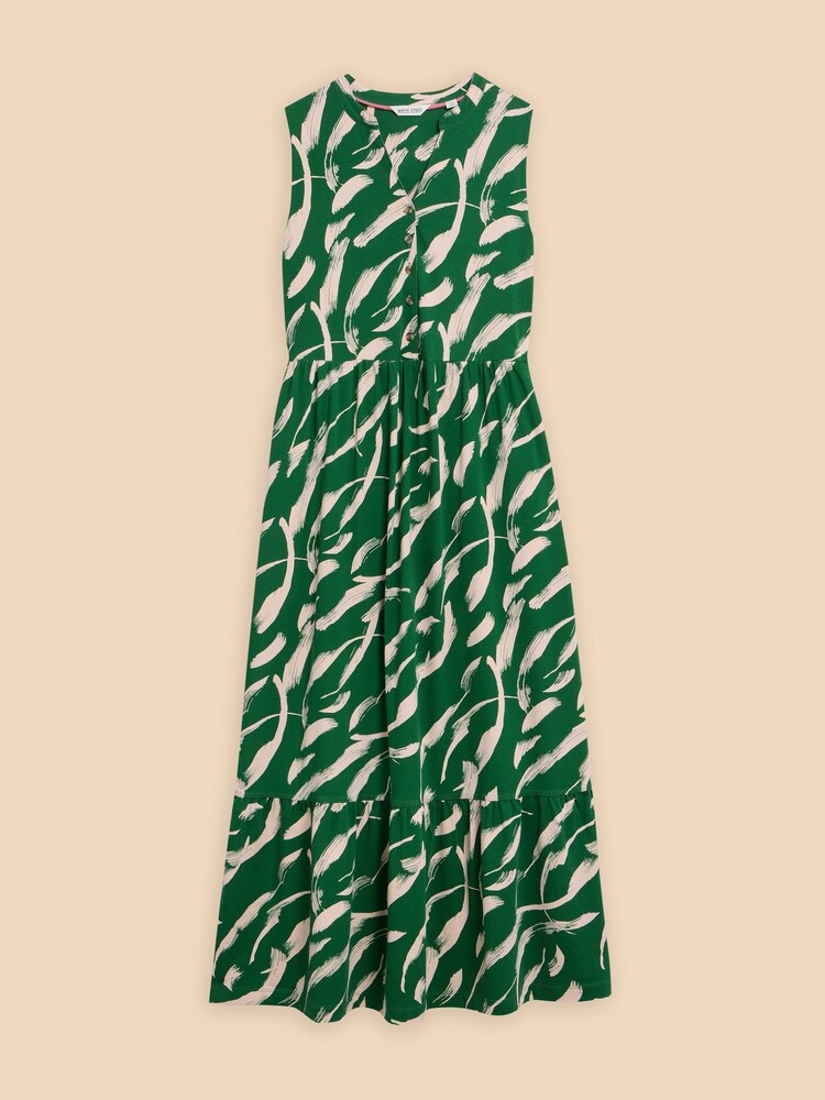 White Stuff Green Sonia Jersey Maxi Dress - Image 5 of 7