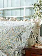 Laura Ashley Newport Blue 200 Thread Count Loveston 100% Cotton Duvet Cover and Pillowcase Set - Image 3 of 5