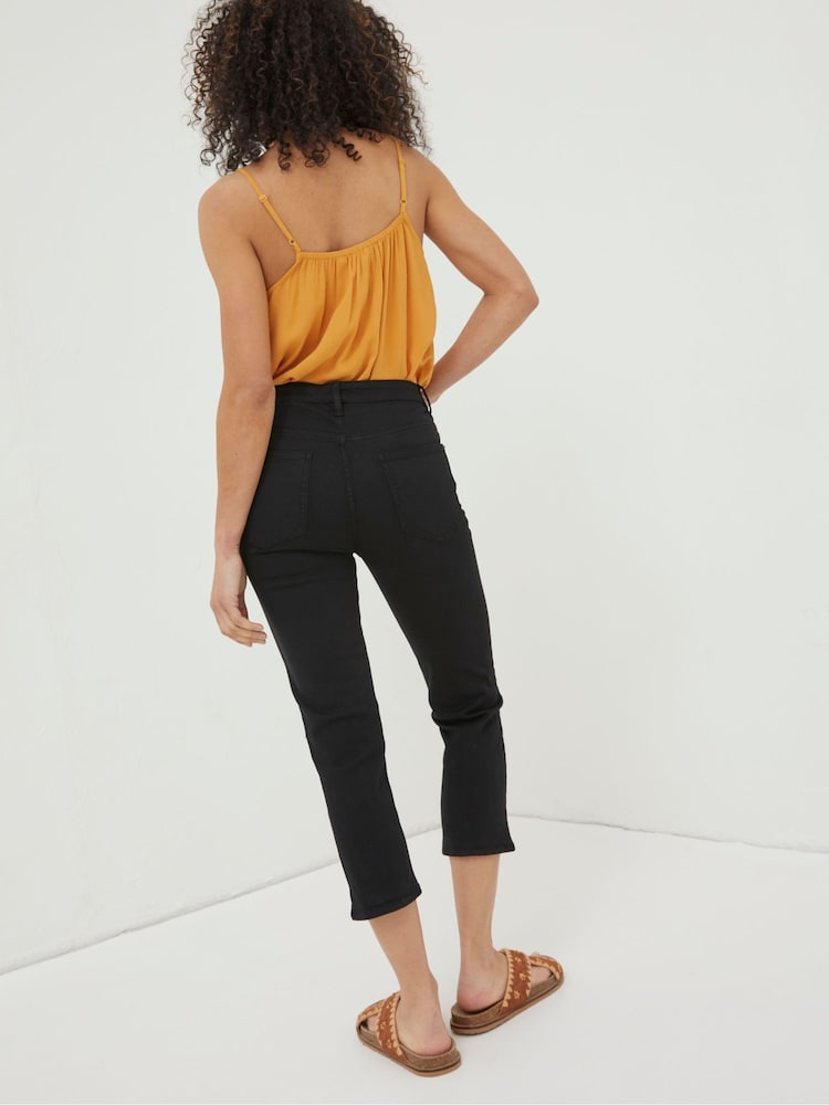 Schwarz - FatFace Sway Capri-Jeans - Bild 2 von 5 Schwarz - FatFace Sway Capri-Jeans - Bild 2 von 5