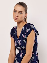 Apricot Blue Botanical Bunches Maxi Dress - Image 3 of 4
