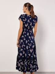 Apricot Blue Botanical Bunches Maxi Dress - Image 4 of 4