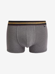 Ted Baker Black Cotton Trunks 3 Pack - Image 6 of 8